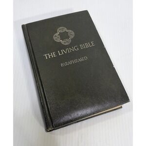 The Living Bible Paraphrased Tyndale House 1973 Vintage Green Hardcover Bible